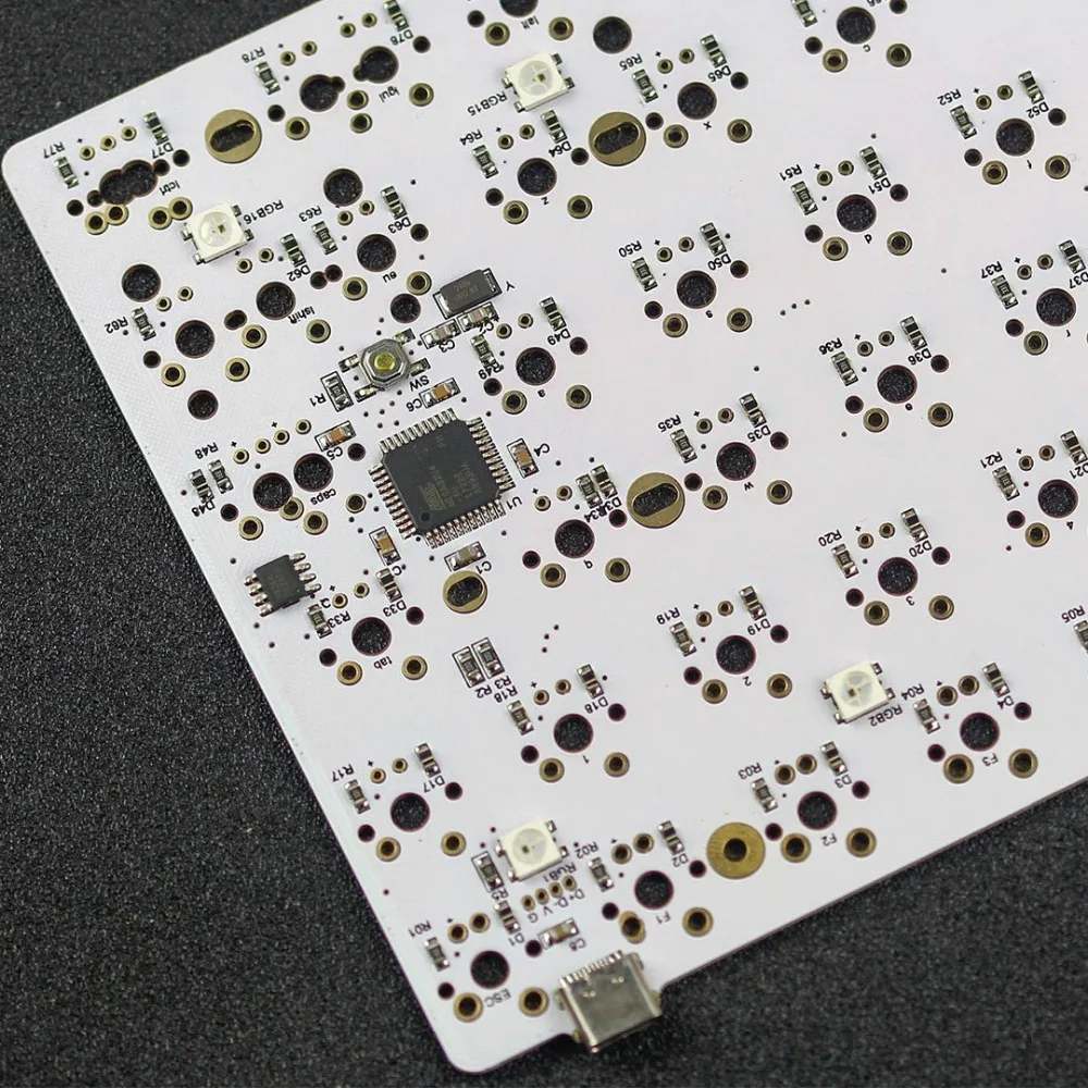 KBD75 V2 PCB type C Интерфейс для пользовательской механическая клавиатура cherry