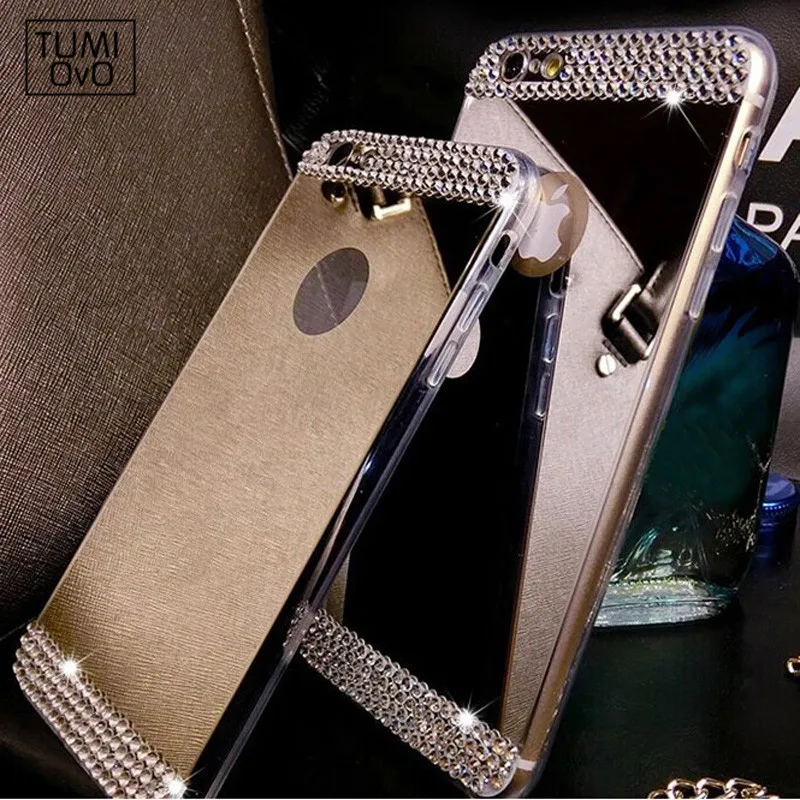 

For Samsung Galaxy A3 A5 J1 J3 J5 J7 2016 2017 S8 Plus S7 S6 Edge S5 S4 G531 Case Cover 3D Diamond Mirror TPU Soft Bling Cases