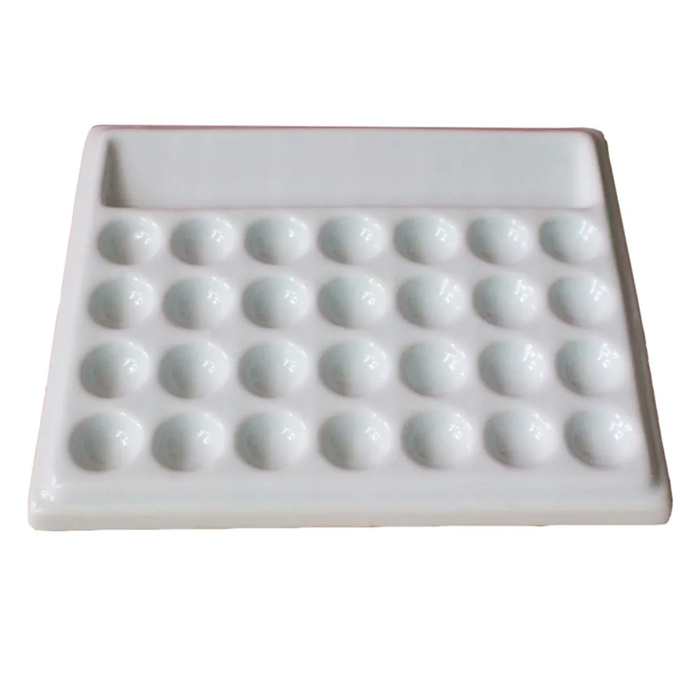 Керамический материал керамическая глазурованная пластина с крышкой техник инструменты Керамическая палитра фарфоровая пудра керамическая фарфоровая тарелка