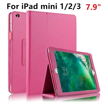 

Case For Apple iPad mini 3,2,1, Protective Smart cover Protector Leather Cases For iPad mini3 mini 2 7.9"Tablet PU Sleeve Covers