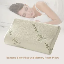 Горячая Распродажа, оригинальная подушка из бамбукового волокна, медленный отскок, забота о здоровье, подушка из пены с эффектом памяти, подушка с эффектом памяти, поддержка шеи, облегчение усталости