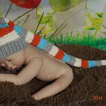 Детская шапочка ручной работы, вязаная крючком полосатая шляпа эльфа, Рождественская шляпа для новорожденных, реквизит для фотосессии на заказ