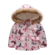 Baby Girls Jacket 2019 Winter Children Jacket For Girls Coat Kids Thick Warm Hooded Outerwear Toddler Coats For Girls Clothes цена Baby Girls Jacket 2019 Winter Children Jacket For Girls Coat Kids Thick Warm Hooded Outerwear Toddler Coats For Girls Clothes цены онлайн