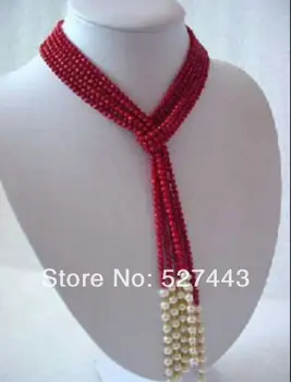 

Wholesale free shipping >>5MM beautiful Stunning Red Coral Necklace