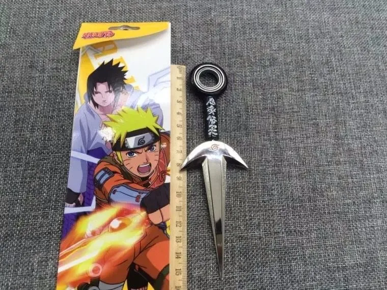 Аниме один набор металлических игрушек меч Наруто кунай нож Метательный набор мини оружие Наруто игрушки ниндзя нож Наруто косплей оружие Модель