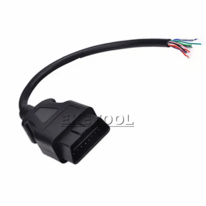 OBD2 16Pin штекер разъем для ELM327 удлинитель OBD кабель OBDII EOBD ODB2 16 Pin OBD 2 адаптер открытие женский кабель