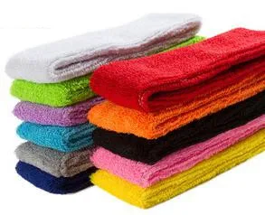 5Pcs/lot Unisex Elastic Headbands Gym Yoga Cotton Exercise Sports Sweat Head Hair Band Hair clips Head Wrap Women Accessories
