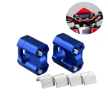 1 пара ЧПУ Алюминий мотоцикла Пит Байк руль жир переходник для руля велосипедное крепление стоячий зажим 7/" до 1 1/8 22 мм до 28 мм