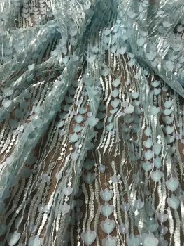 

top quality David-10735 french lace fabric african lace fabric with embroidery mesh tulle fabric