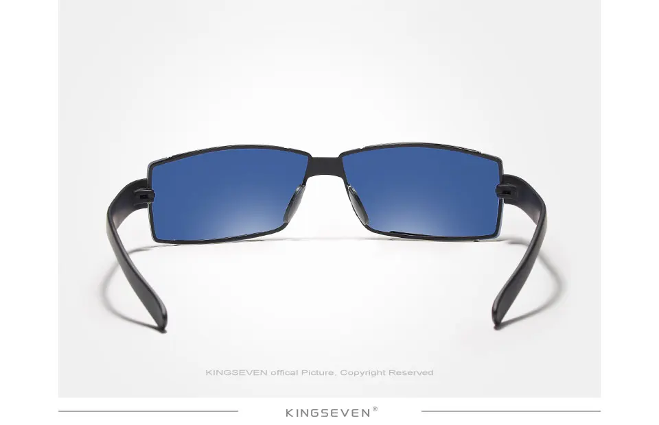KINGSEVEN, фирменный дизайн, без оправы, поляризационные солнцезащитные очки для мужчин, водительские оттенки, мужские солнцезащитные очки, прямоугольные, UV400, Oculo
