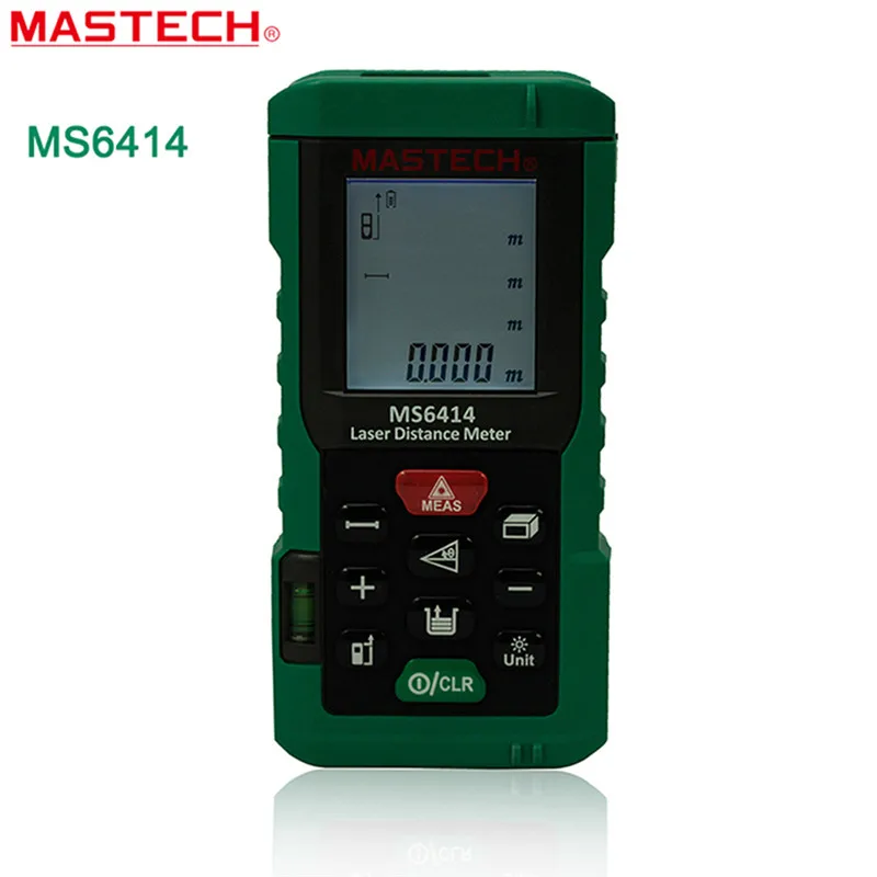 

MASTECH MS6414 Laser Rangefinder 40m 131ft Laser Distance Meter Measurer Laser Range Finder Medidor Measure Area/Volume Tool