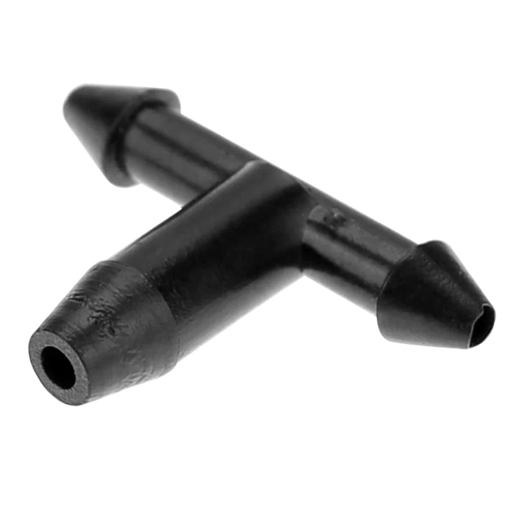 

50PCS Sprinkler Garden System Hose T Shape Irrigation Connector Watering Pipe Three Hole Drip 3/5mm