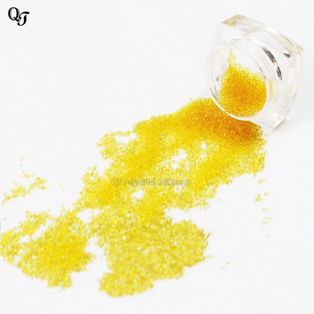 

New 10g/bottle Retail Nail Art Crystal Rhinestones 1MM Round 2000pcs/pack Yellow Color for 3d Nail Art Decorations Decals J11