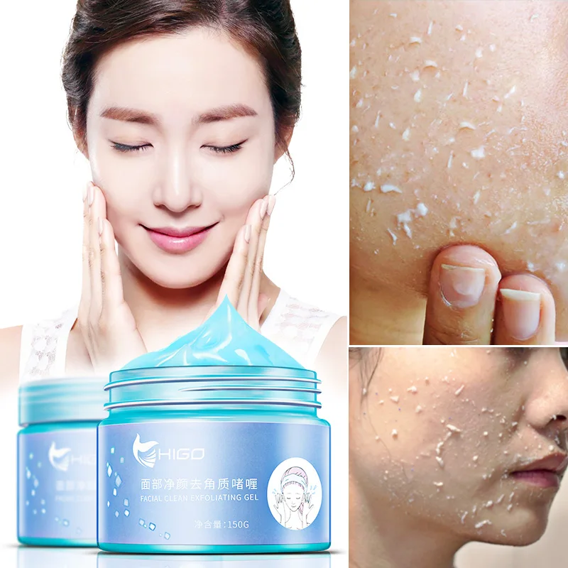 

Higo150g Facial Scrub Exfoliating Facial Cream Exfoliate Gel Face Scrub Brightening Face Peeling Cream Body Whitening Scrub