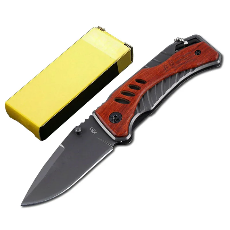 ToughKeng карман выживания складной Ножи 440C Титан нож со стальным лезвием 57HRC