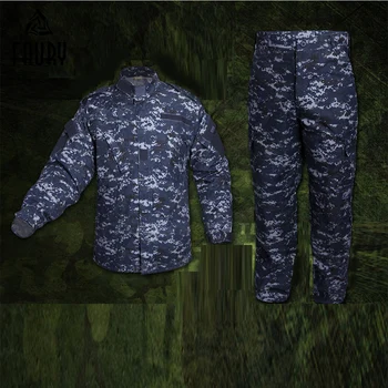 

Men's Military Uniforms Army NWU Marine Digital Camouflage Super Battleship Style Tactical Combat Jacket Cargo Pants Suit CS
