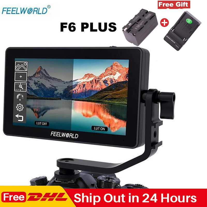 

Feeliword F6 Plus 5.5 Inch Touch Screen On Camera Monitor 1920*1080P 3D LUT 4K HDMI Video Filmmaking Monitor for DSLR Gimbal