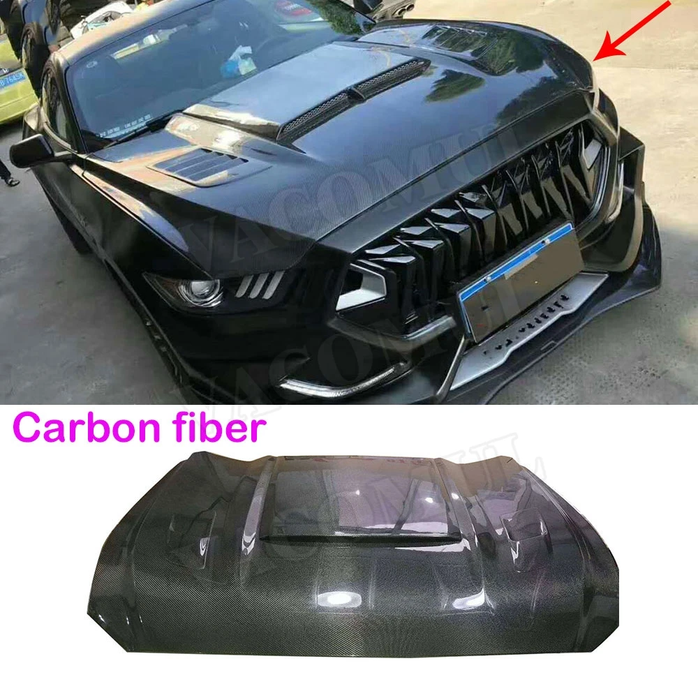 Buy Carbon Fiber Car Front Hood Covers Bumper Engine
