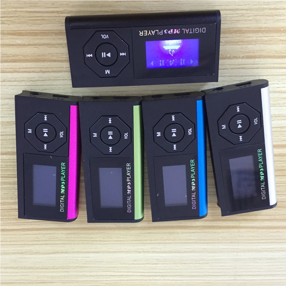 Digital MP3 Player 1.1 Inch Screen 100% Original English Version Ultrathin Support TF Card Expansion Pink Green Blue Black