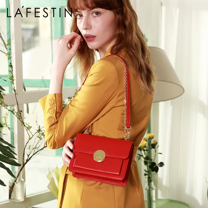 

LA FESTIN Women Bag over shoulder 2019 New Leather Messenger Bag Elegant Chain Shoulder Bags bolsa feminina