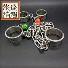 Секс Инструменты для Лидер продаж Тяжелая наручники и Legcuffs БДСМ фетиш Связывание жгут сдержанность комплект секс-игрушки для взрослых для обувь для мужчин и женщин.