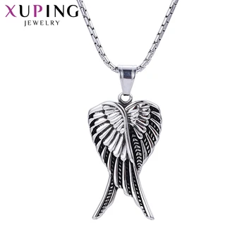 

Xuping Romantic Wings Synthetic Heart Shape Necklace Pendant Stainless Steel Jewelry for Women Valentine's Day M46-30151