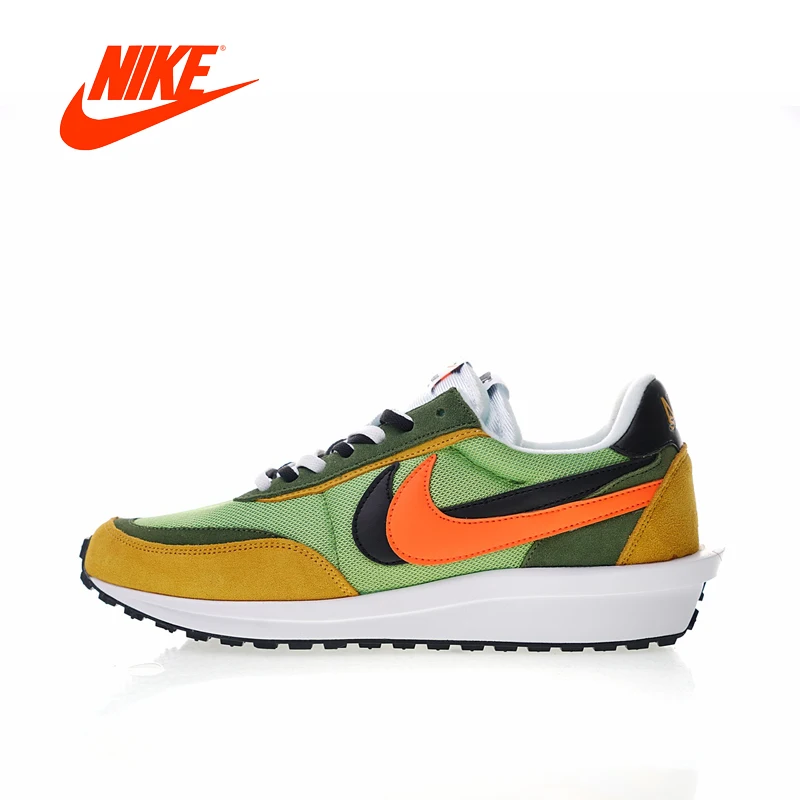 Original New Arrival Authentic NIKE LDV Waffle x SACAI Men's Breathable Running Shoes Sport Outdoor Sneakers AR8001-003