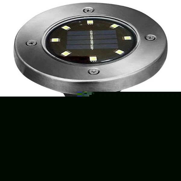 LED Солнечный газон свет DC 5V Открытый сад Водонепроницаемый лампы 8 светодиодов