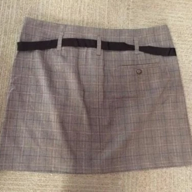 GAP skirt womens size S small gray plaid skirt polyester blend gapstretch (2)