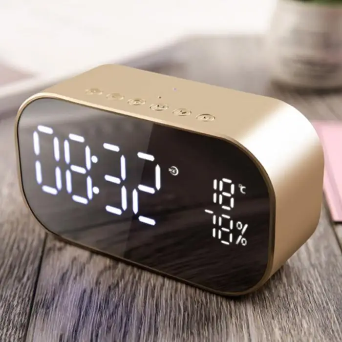 Беспроводной Bluetooth динамик бас будильник Многофункциональный Интеллектуальный светодиодный Будильник для дома новое поступление