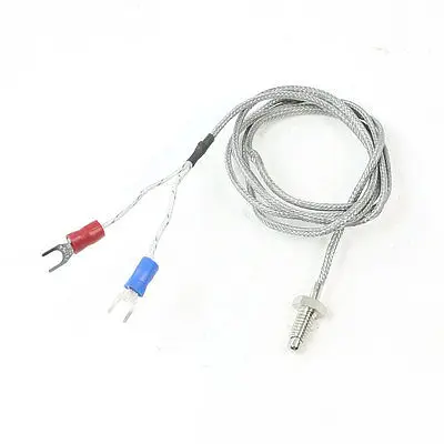 

K Type 800 Celsius Degree Thermocouple Measurement Probe 3.2Ft 1 Meter Long