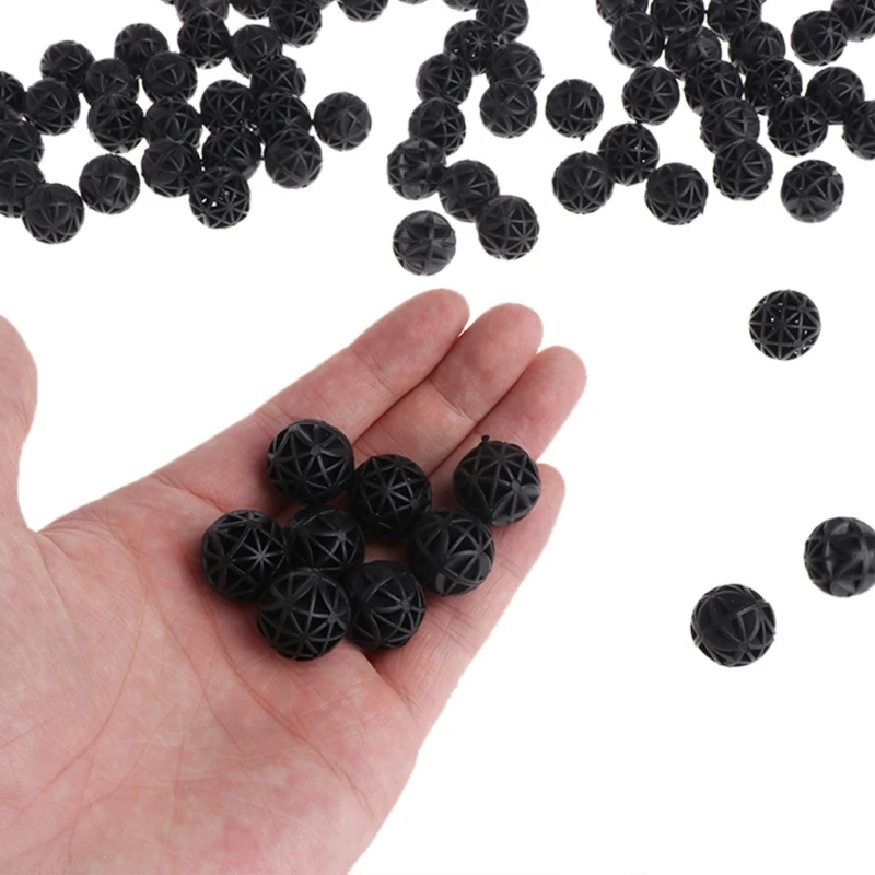 

100 pcs 16mm Aquarium Bio Balls Filter Media Wet Dry Koi Fish Tank Pond Reefx