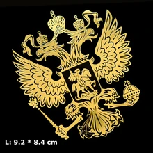 Ceket kolları rusya nikel Metal araba çıkartmaları çıkartmaları rusya federasyonu kartal amblemi araba Styling için dizüstü telefon Sticker