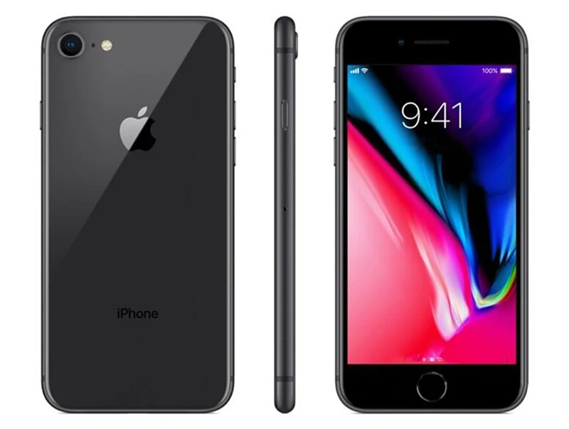 Apple iPhone 8, 4,7 дюймов, шестиядерный процессор, 2 Гб ОЗУ, 64 Гб ПЗУ, камера 12 МП и 7 мп, 1821 мАч, iOS LTE, отпечаток пальца, сенсорный ID, мобильный телефон