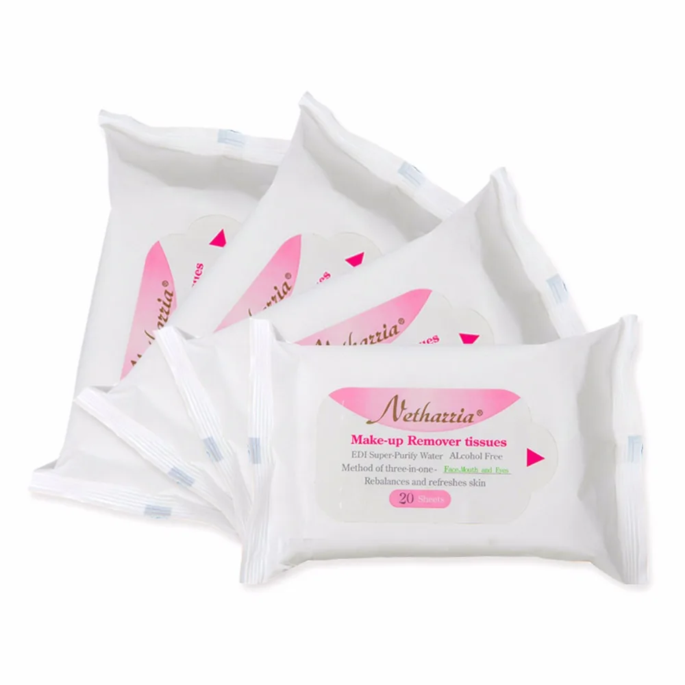 Facial Cleansing wet wipe soft cotton pads 4pcs cleansing cream makeup