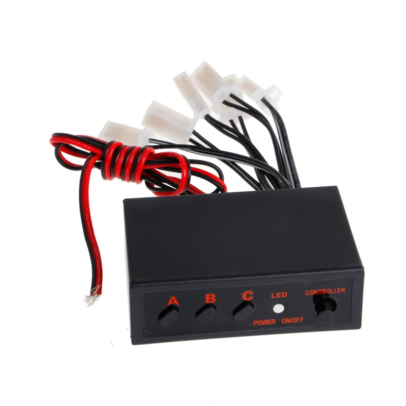 

High Quality 6 Ways LED Car Strobe Flash Light Lamp Emergency Flashing Controller Box DC 12V