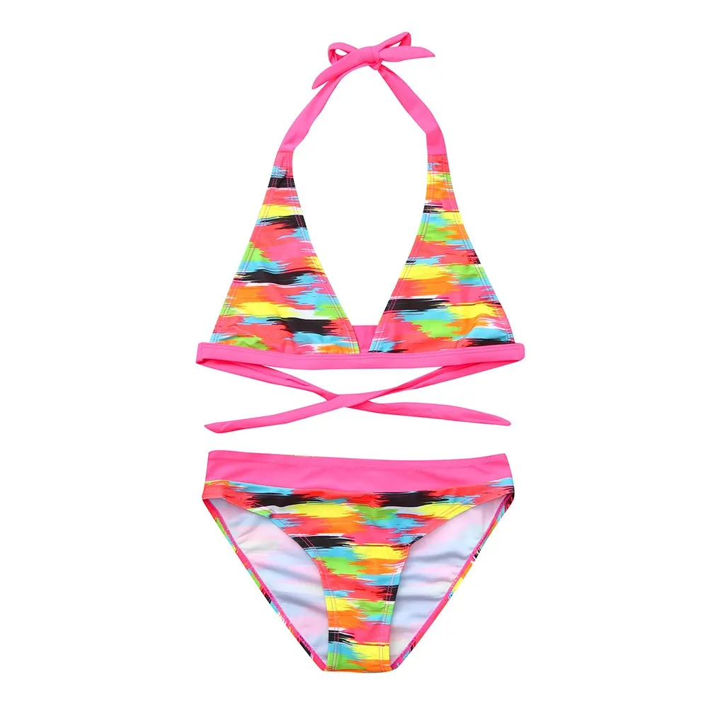 

ARLONEET 2Pcs Baby Girls Swimwear Two-piece Kids Girl Print Bikini Swimwears Swimsuit Bathing Suit Swimming Costume 2019