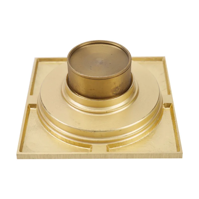 1 pcs 10*10cm Copper Deodorant Square Floor Drain Double Uses Bathroom Kitchen Washing Machine Floor Drain Promotion Price