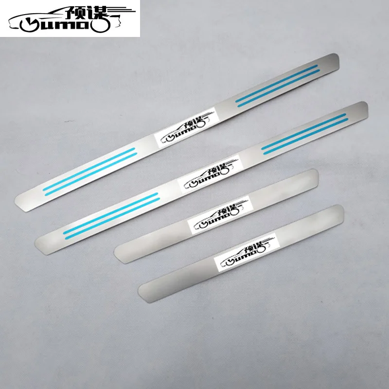 

For volkswagen V W polo Mk4 door sill strip auto accessories car styling welcome pedal Trim