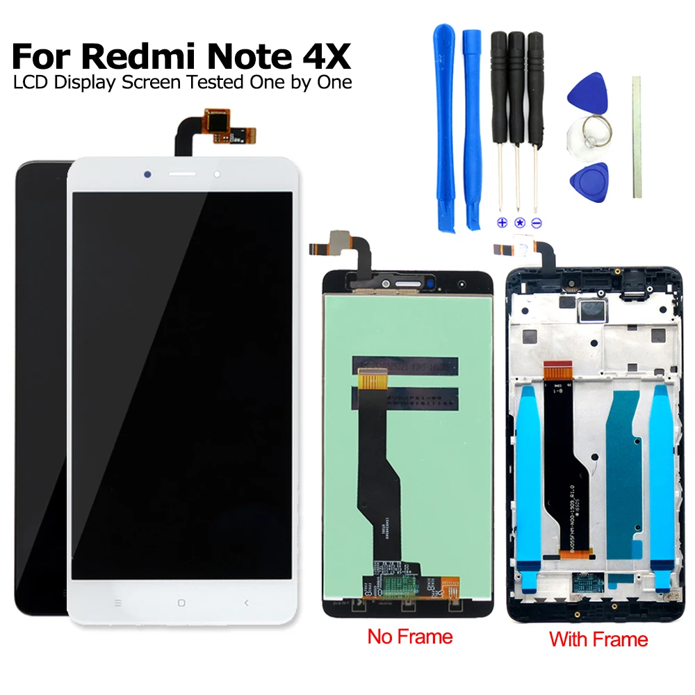 Koop Voor Xiaomi Redmi Note 4X Lcd Touch Screen Vervanging 5.5 Inch Redmi Opmerking 4 Global Versie Telefoon Onderdelen Met tool