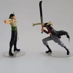 Одна деталь фигурки Зоро VS Mihawk Игрушечные лошадки Одна деталь аниме Рисунок Коллекция Модель 150 мм 2 шт./компл