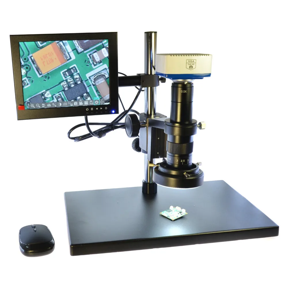 Microscope Camera 21mp Professional Adjustable Microscope Integrated Machine Industrial Microscope Set 100-240V US