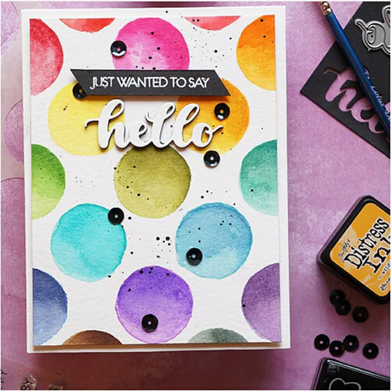 

Art Box Huge Polka Dots Stencil for DIY Scrapbooking Decorative Embossing Paper Card Making Craft Plastic Template Drawing Sheet