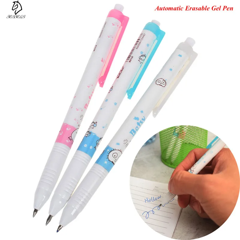 Homework Erasable Gel Pens 12pcs 14.5cm 0.5mm Magic Office Stationery Plastic