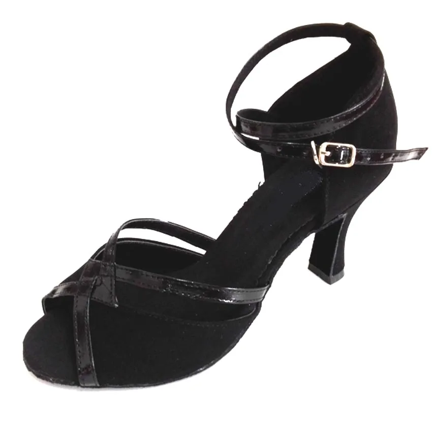Professinal Elisha Dance Shoes Customizable Heel Lady Latin Salsa Party