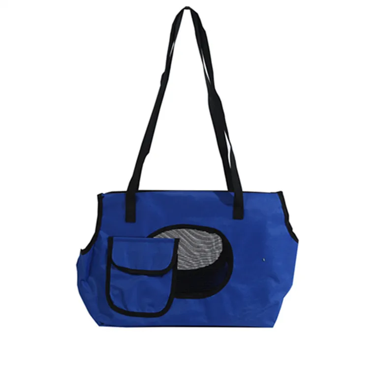 Petminru летняя воздухопроницаемая переноска для питомцев, сумки для собак, кошек, щенков - Цвет: Синий