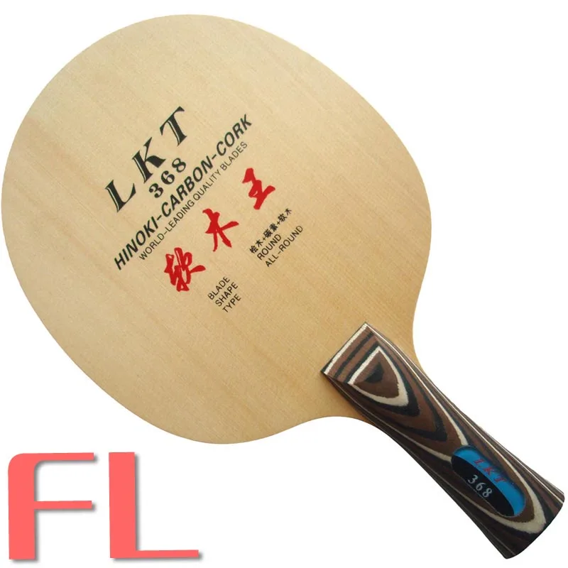 LKT Cork King(L 368) Hinoki-Carbon-Cork круглое лезвие для настольного тенниса для ракетки для пинг-понга - Цвет: FL  long handle