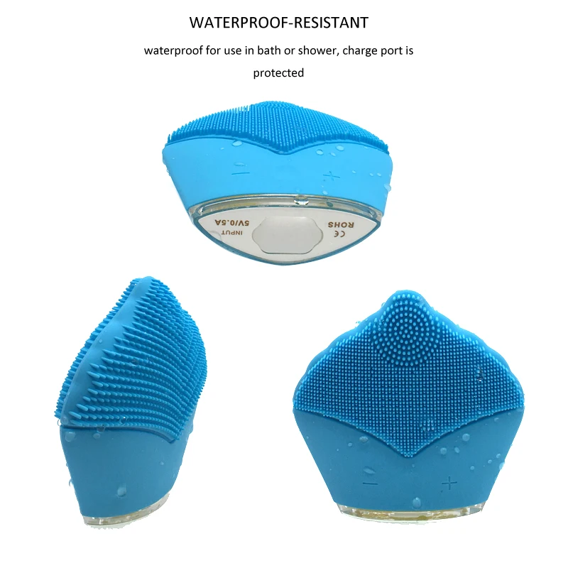 silicone brush blue 2