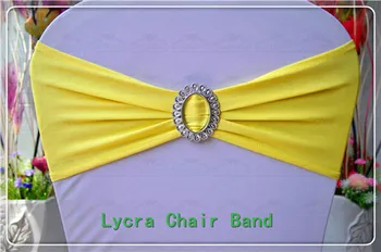 

2/2--With Oval Buckle Spandex Bands/Lycra Band/Expand Bands/Chair cover sash For Wedding Party Banquet Decorations