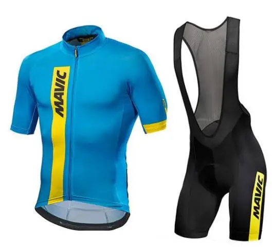 Для велоспорта Mavic Jersey Pro Team с короткими рукавами комплект велосипедной одежды Ropa Ciclismo велосипедная одежда спортивный костюм 9D Pad - Цвет: 10